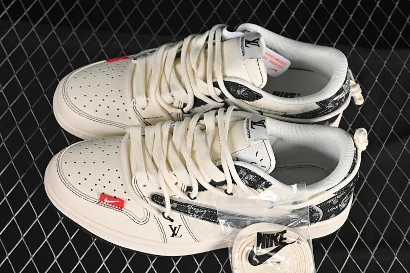 All categories Air Jordan Jordan series basketball shoes Air Jordan 1 Low High-end customized low-top sneakers Travis Scott x Fragment Design x Air Jordan 1 Low OG SP AJ1 Joe 1 LV joint black canvas drawstring low-top cultural casual sneakers YX5066-388